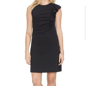 Vince Camuto asymetrical ruffle ponte dress